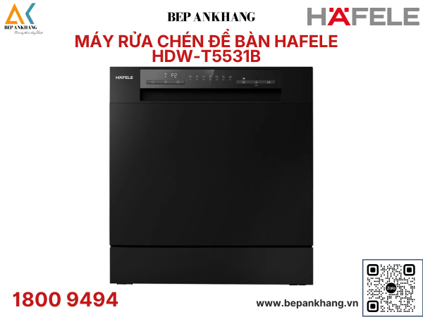 Máy rửa chén bát để bàn Hafele HDW-T5531B - 538.21.350 